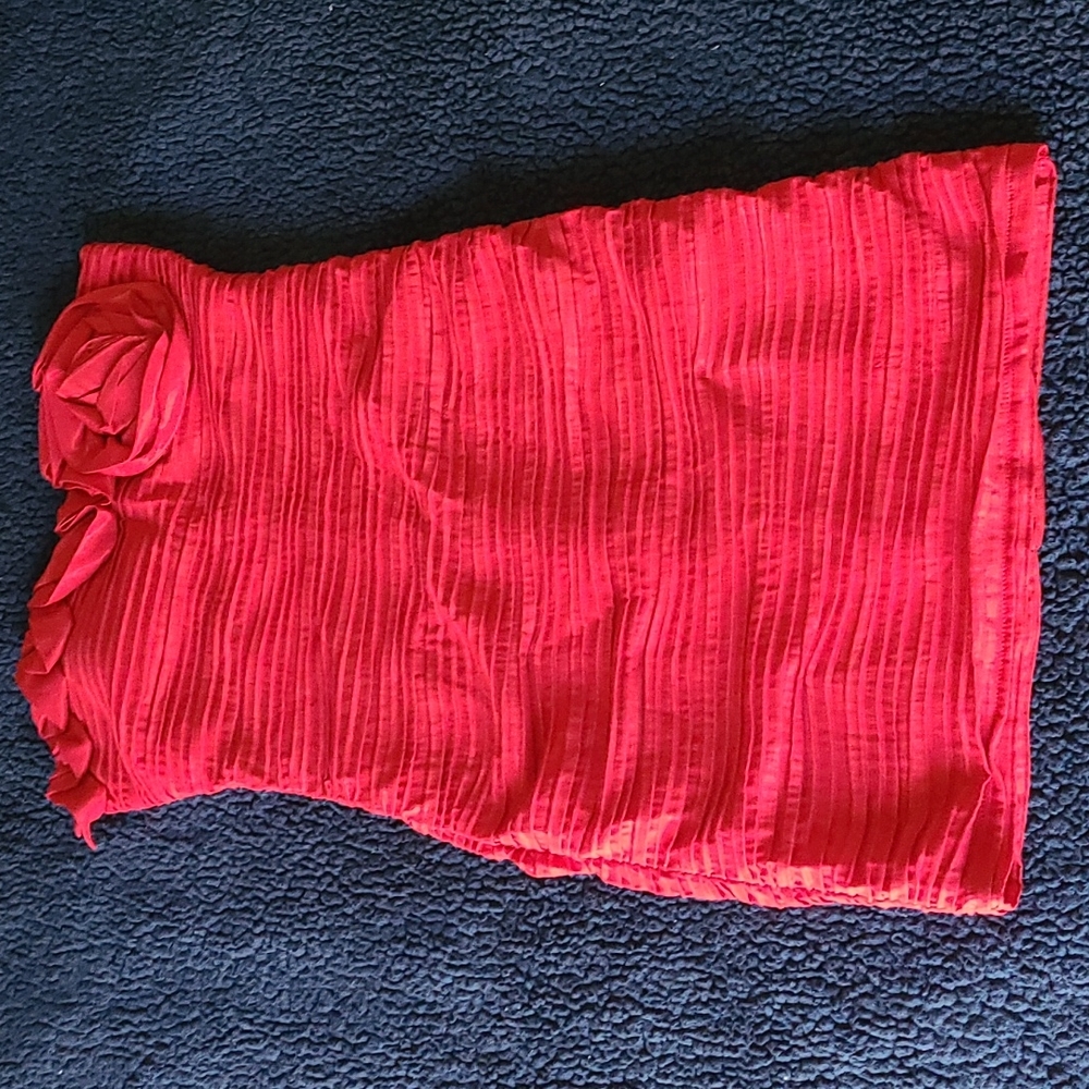 Forever 21 Red Strapless Mini Dress